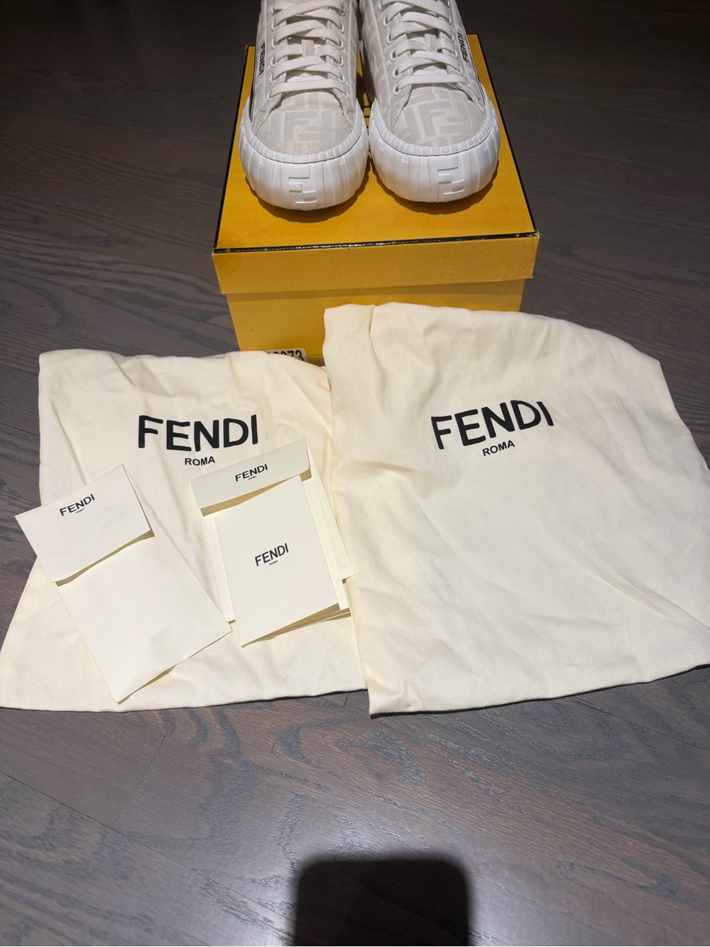 FENDI Fabric Jacquard FF Rainbow Fendi Force Low-Top Sneakers View 6